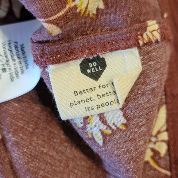 Madewell Lucie Smocked Square Neck Cotton Floral Cottage Top 10 - Picture 15 of 15